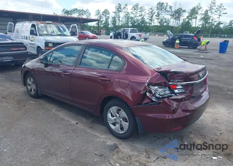 2013 Honda Civic Lx from USA, damaged, VIN 2HGFB2F53DH500370